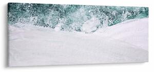 Slika - Tirkizna apstrakcija (120x50 cm)