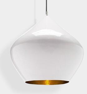 Viseće Svjetiljka Tom Dixon, Beat, prigušiv, Bijela, Dnevna soba, Mjed, Dizajn