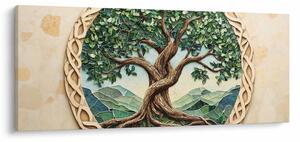 Slika – Ispleteno drvo života (120x50 cm)