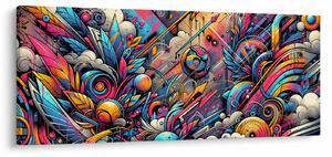 Slika - Šareni grafiti (120x50 cm)