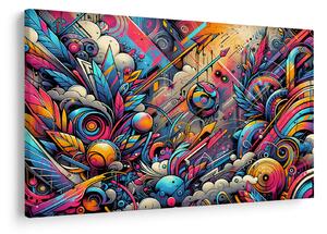 Slika - Šareni grafiti (90x60 cm)