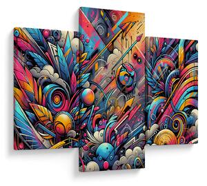 Slika - Šareni grafiti (90x60 cm)