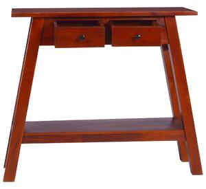 VidaXL Konzolni stol klasični smeđi 90x30x75cm masivno drvo mahagonija
