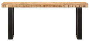 VidaXL Klupa od grubog masivnog drva manga i čelika 110 cm
