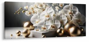 Slika - Orhideja i zlatne kugle (120x50 cm)