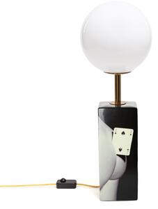Stolne Lampa SELETTI, Toiletpaper, prigušiv, Crno, Dnevna soba, Keramika, Dizajn