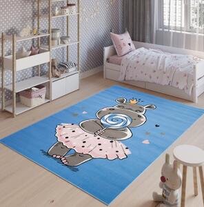 Tepih za dječju sobu sa nilskim konjem Širina: 80 cm | Duljina: 150 cm