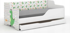 Dječji krevet sa printom zmajem iz bajke 160x80 cm