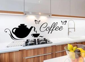 Zidna naljepnica za kuhinju za ljubitelje kave 50 x 100 cm