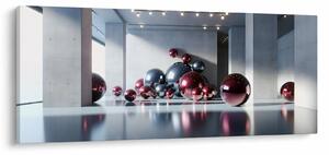 Slika - 3D prostor s kuglama II. (120x50 cm)
