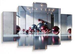 Slika - 3D prostor s kuglama II. (150x105 cm)