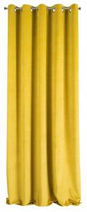 Senf žuta baršunasta zavjesa za krugove 140X250 cm