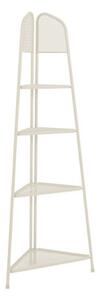 Svijetlo bež metalna kutna polica za balkon Garden Pleasure MWH, visina 180 cm