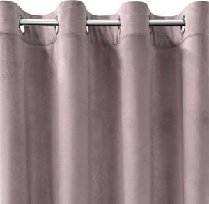 Visokokvalitetna jednobojna zavjesa od roze baršunaste tkanine 140 x 250 cm