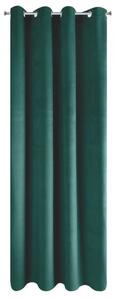 Tamno zelena zavjesa za zamračivanje za dnevni boravak na krugove 140 x 250 cm
