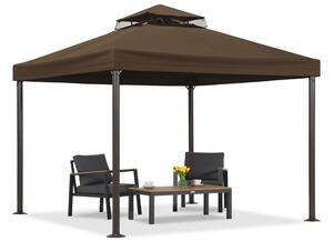 Smeđi vrtni paviljon Valencia 3x3 m Garden Point