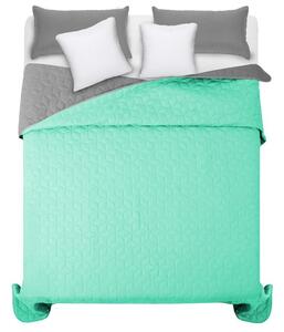 Svijetlo zeleni prekrivač za bračni krevet s dijamantnim uzorkom 200 x 220 cm