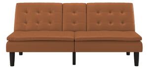Konjak smeđa sklopiva sofa od imitacije kože 191 cm Maine – Støraa