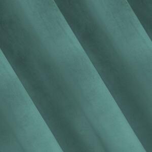 Smaragdne zavjese s aplikacijom na vrhu 140x250 cm