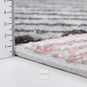 Ružičasti okrugli tepih s uzorkom za dječju sobu Širina: 100 cm