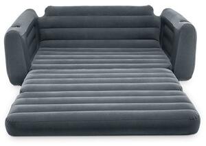 Sklopiva sofa na napuhavanje 2u1 u tamno sivoj boji