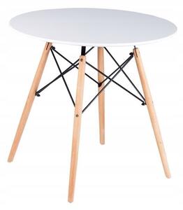 Okrugli skandinavski stol bijeli