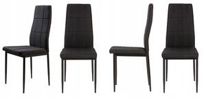 Set od 4 stolice u crnoj boji modernog dizajna