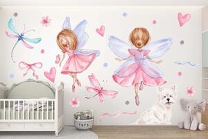 Zidna naljepnica za djevojčice vile vile 60 x 120 cm