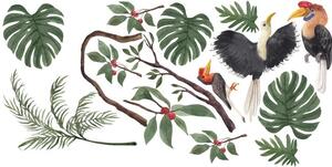 Zidna naljepnica za djecu ptice u džungli 80 x 160 cm
