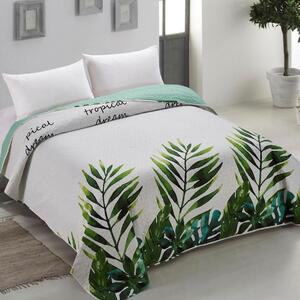 Prošiveni prekrivač za krevet s tropskim motivom Širina: 170 cm | Duljina: 210 cm