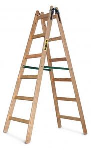Drvene dvodijelne ljestve 2 x 6 nosivosti 150 kg