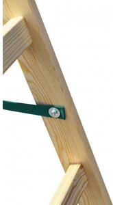 Drvene dvodijelne ljestve 2 x 4 nosivosti 150 kg