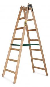 Drvene dvodijelne ljestve 2 x 7 nosivosti 150 kg