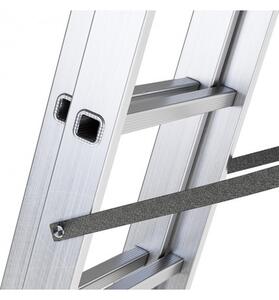 Multifunkcionalne aluminijske ljestve, 3 x 6 prečki i nosivosti 150 kg