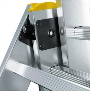 Višenamjenske aluminijske ljestve, 3 x 6 prečki i nosivosti 150 kg