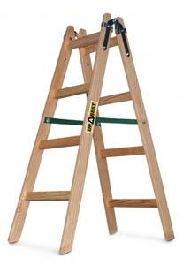 Drvene dvodijelne ljestve 2 x 4 nosivosti 150 kg