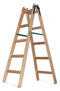 Drvene dvodijelne ljestve 2 x 5 nosivosti 150 kg