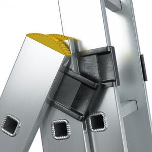 Višenamjenske aluminijske ljestve, 3 x 6 prečki i nosivosti 150 kg