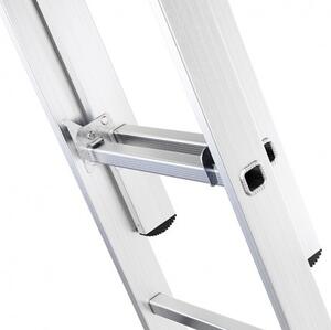 Multifunkcionalne aluminijske ljestve, 3 x 6 prečki i nosivosti 150 kg