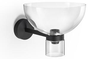 Zidne Svjetiljka FLOS, Nocturne Bowl, prigušiv, Crno, Područje hodnika, Aluminij, Dizajn