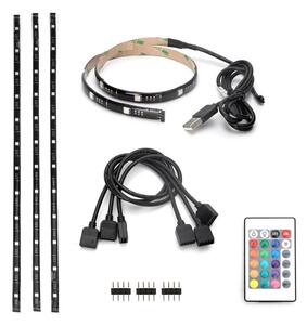 Aigostar - SET 4x LED RGB Prigušiva traka 0,5m LED/2,5W/5V IP65 +DU