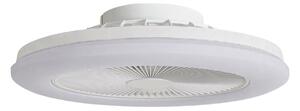 Vedin LED stropni ventilator, Ø 45 cm, RGBW, prigušiv, bijeli, DC - Lindby Lindby, Vedin, prigušiv, Bijela, Dnevna soba, Plastika, Moderan