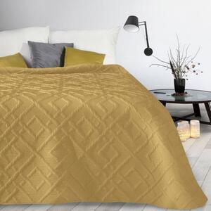 Moderni prekrivač s uzorkom u senf-žutoj boji Širina: 220 cm Duljina: 240cm