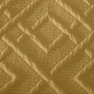 Moderni prekrivač s uzorkom u senf-žutoj boji Širina: 170 cm | Duljina: 210 cm