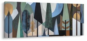 Slika - Prirodna geometrijska apstrakcija II. (120x50 cm)