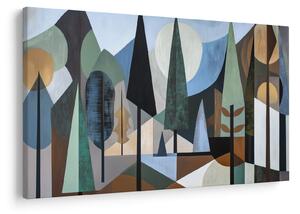 Slika - Prirodna geometrijska apstrakcija II. (90x60 cm)