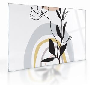 Staklena slika - Cvijeće u vazi N⁰1 (70x50 cm)