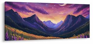 Slika - Ljubičasti krajolik (120x50 cm)