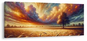 Slika – Drvo na polju (120x50 cm)