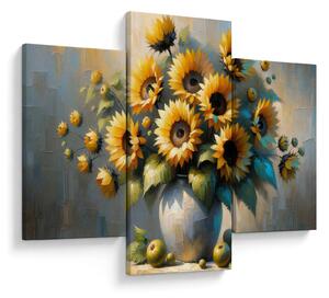 Slika – Vaza sa suncokretima (90x60 cm)